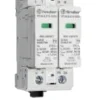 DPS Tipo 2 Bipolar 120 VAC / 150 VDC 15 kA con Contacto Remoto Marca Finder
