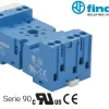 Base para relevos 8 pines redondos 10A Marca FINDER