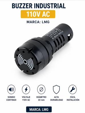 Buzzer Industrial 110V AC Marca LMG