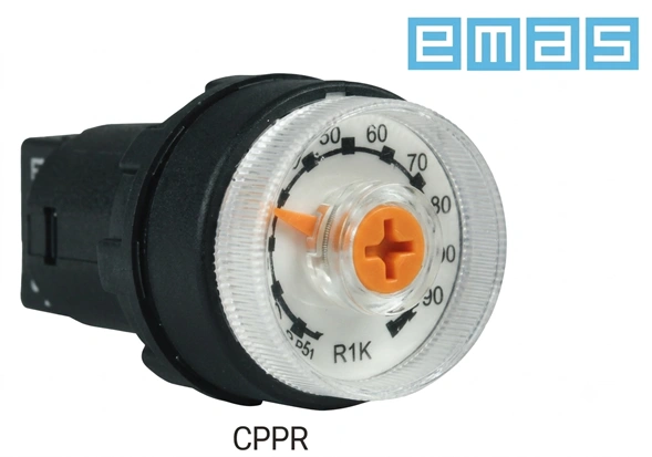 Potenciómetro lineal encapsulado 1 vuelta / kΩ Marca EMAS