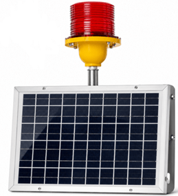 Baliza de Obstrucción Sencilla Solar LED Eco-Welld