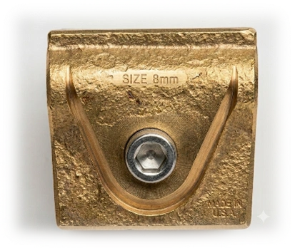Conector Universal Bimetálico Aluminio-Bronce-Cobre 8 mm Marca Eco-Welld