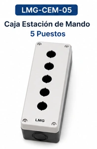 Caja para Estación de Mando  5 Huecos Marca LMG