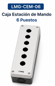Caja para Estación de Mando  6 Huecos Marca LMG