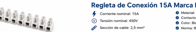 Regleta de Conexión 15A Marca LMG