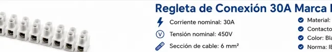 Regleta de Conexión 30A Marca LMG