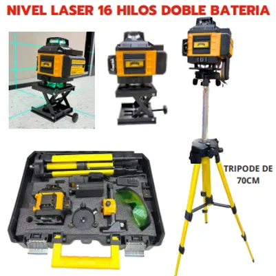 Nivel laser 16 hilos doble batería Marca Chicago Power professional