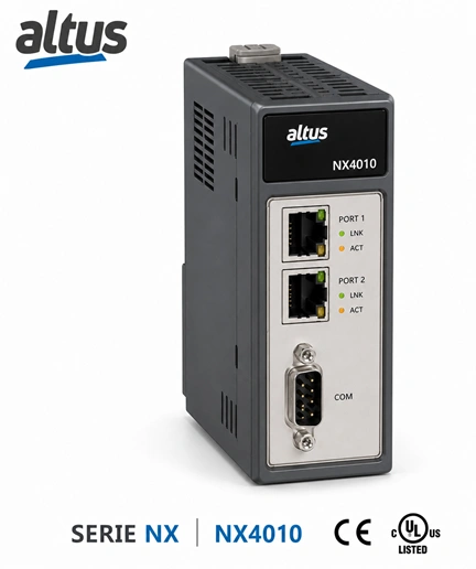 Módulos de enlace de redundancia serie nexto Puertos 2 x RJ45, 1 x DB9 Marca ALTUS