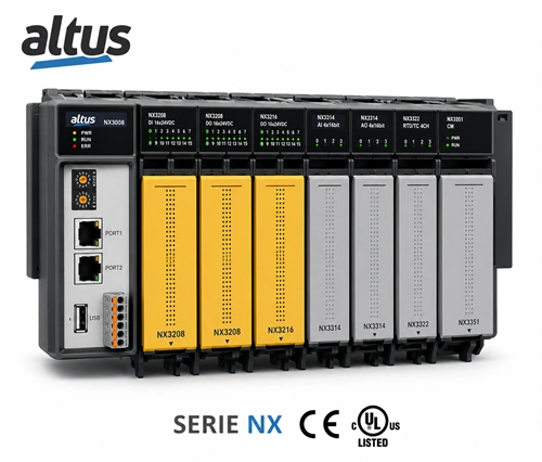 Módulos de expansión serie nexto voltaje
(0 a 10V / -5 a 5V / -10 a 10V)
16 bits Marca ALTUS