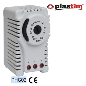 Controlador higrostatos para tablero 10A 250VAC Marca PLASTIM