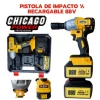 Pistola de impacto ½ recargable 88v Marca Chicago Power professional