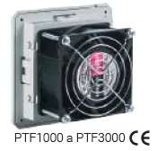 Ventiladores con filtro 230VAC Marca  Plastim