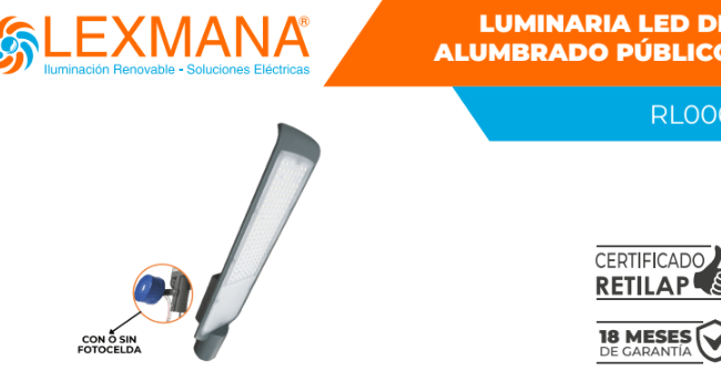 Lámpara alumbrado público smd 150w Marca Lexmana