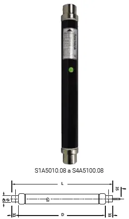 Fusibles hh 24kV 10A (media tensión) Marca FUSE-TEKNIK