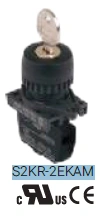Selector con llave ø22 mm autonics Llave Marca  Autonics