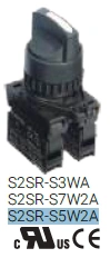 Selector de muletilla ø22 mm autonics Corta Marca  Autonics