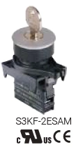 Selectores de muletilla ø 30mm Llave Marca  Autonics