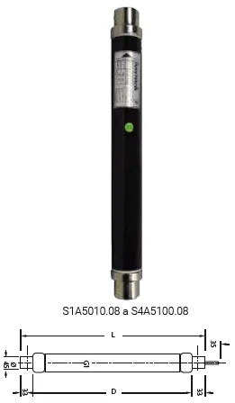 Fusibles hh 24kV 160A (media tensión) Marca FUSE-TEKNIK