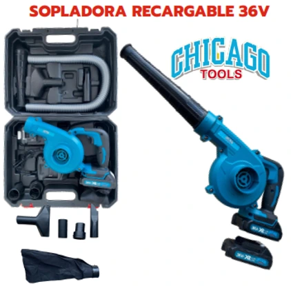 Sopladora recargable 36v Marca Chicago Power professional