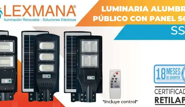 Lámpara alumbrado público 200w Marca Lexmana