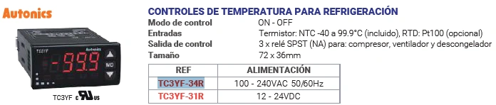 Control de procesos digitales temperatura 100 - 240VAC 50/60Hz Marca AUTONICS - Image 2
