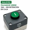 Pulsador Verde en Caja 1NA Sin Retención Marca LMG