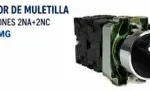 Selector de Muletilla 3 Posiciones 2NA+2NC Marca LMG