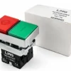 Pulsador Doble Iluminado 1NA + 1NC 22 mm Marca LMG