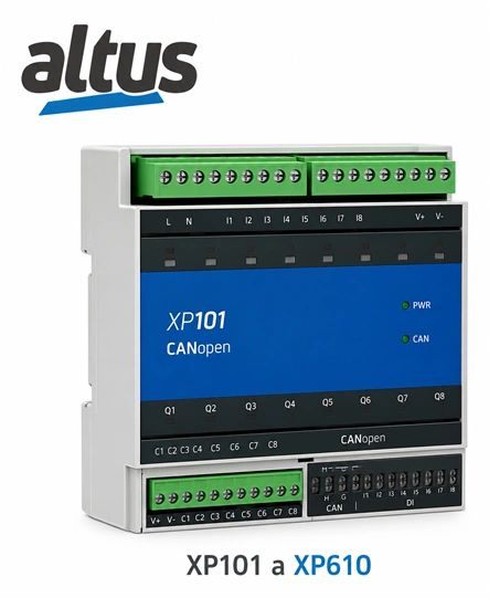 Módulos de expansión serie nexto xpress 4 corriente (0/4-20mA)
o voltaje (0-10V) 12 bits Marca ALTUS