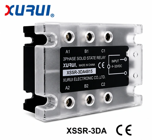 Ssr tripolar - 40A - cruce por cero - carga resistiva - indicado Led Marca XURUI