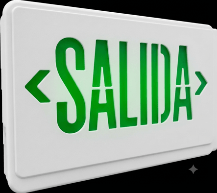 Señalizador de Salidas 24 SX1 Serie B LED 1W / 24 Horas de respaldo, Pared o Techo Marca Lumek