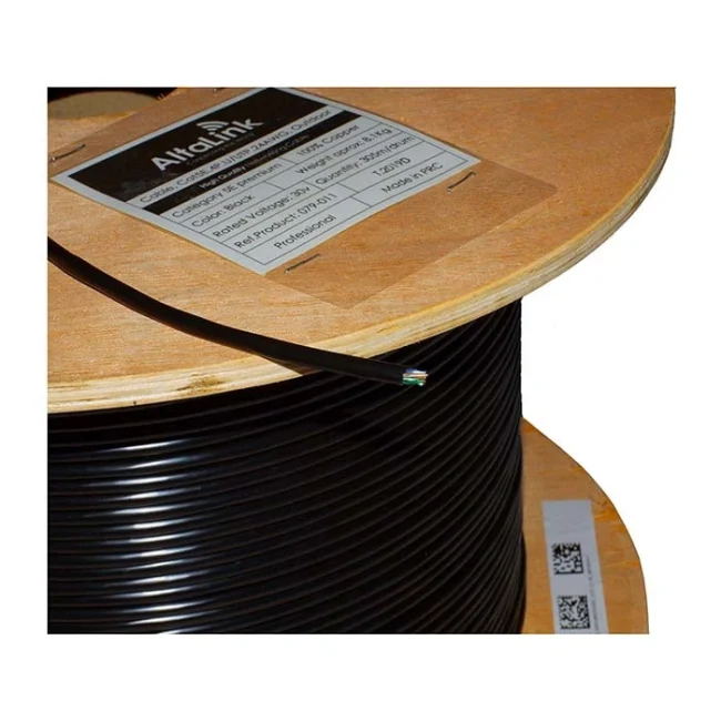 Cable Categoría 5E U/UTP 4P Premium. 100% COBRE. Uso EXTERIOR Marca Altalink