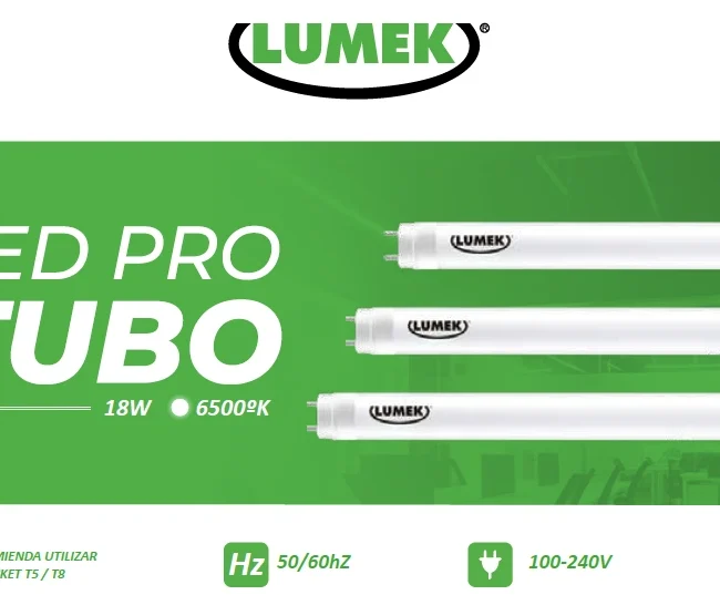 TUBO LED PRO. Tubo T8 / 14W 4000K Policarbonato. Marca Lumek