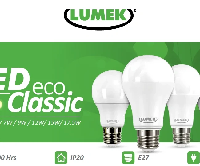 Bombillo LED eco Classic 7W 6500K E27 Marca Lumek