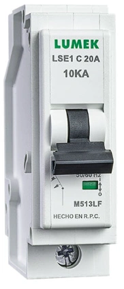 BREAKER ENCHUFABLE 1P x 15A Marca Lumek