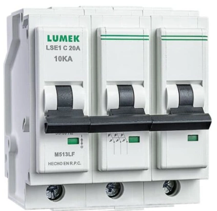 BREAKER ENCHUFABLE 3P x 60A Marca Lumek