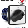Selector de velocidad 1 - 0 - 2 tamaño h64 x w64 32a/ 440v  Marca EBCHQ