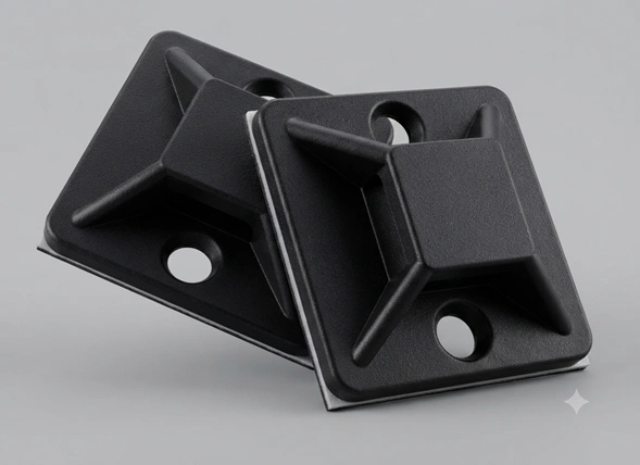 Base adhesiva-Negro 25mm x 25mm 50 und Marca Adler