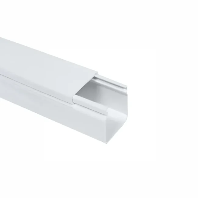 Canaleta - blanca 20mm x 20mm Con Adhesivo Caja (50 und) Marca Adler