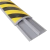 Canaleta bicolor para piso 60X13mm curva GRIS con adhesivo 20 und Marca Adler