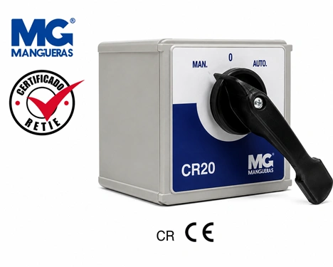 Inversor de giro 3 x 40a 220v caja metal plástica  Marca MARGIRIUS