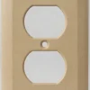 Faceplate Energía doble Beige 60 und Marca Adler