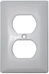 Faceplate Energía doble Blanco 60 und Marca Adler