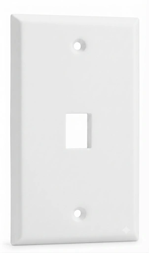 Faceplate blanco datos para 1 puerto rj45 30 und Marca Adler