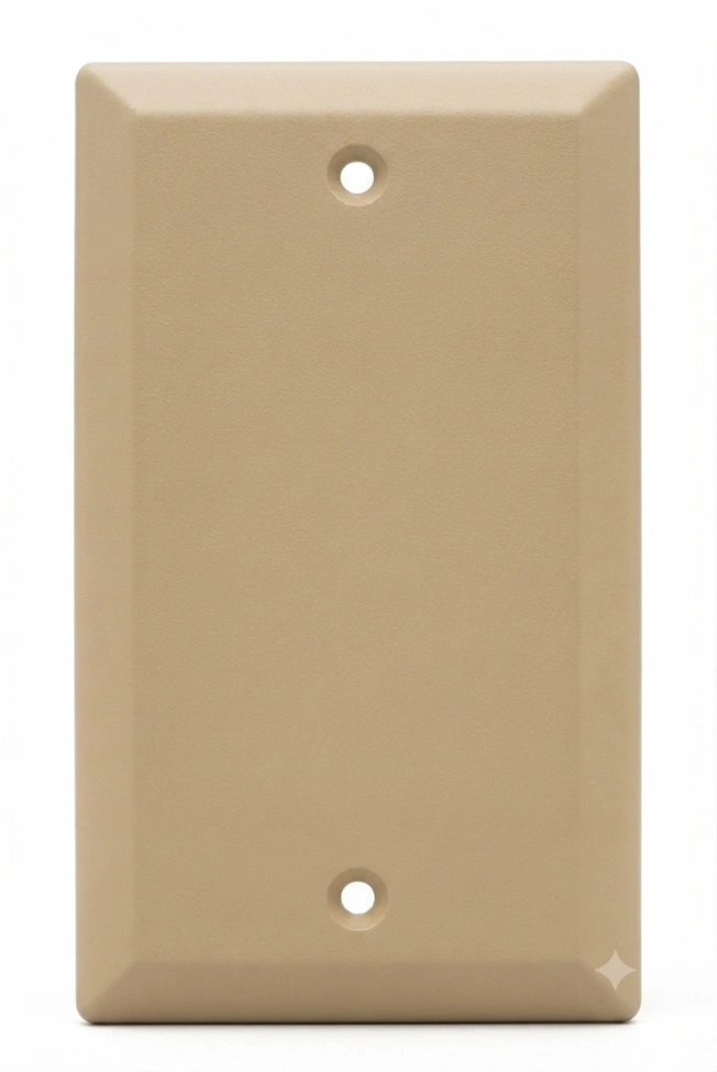 Faceplate Tapa Ciega Beige 60 und Marca Adler