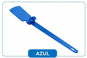 Amarres de identificación Azul 100 mm Base 16mm x 26mm 100 und Marca Adler