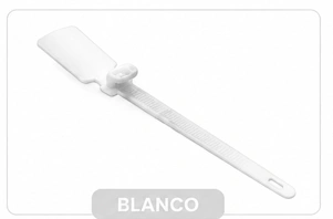 Amarres de identificación Blanco 100 mm Base 16mm x 26mm 100 und Marca Adler