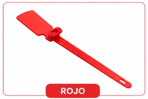 Amarres de identificación Rojo 100 mm Base 16mm x 26mm 100 und Marca Adler