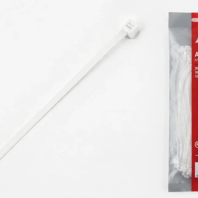 Amarres plásticos blanco 9,0 mm x 550 mm 100 und Marca Adler